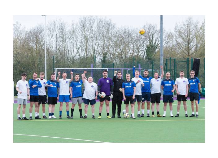 Vistry staff’s football match for its charity of the year, Papyrus